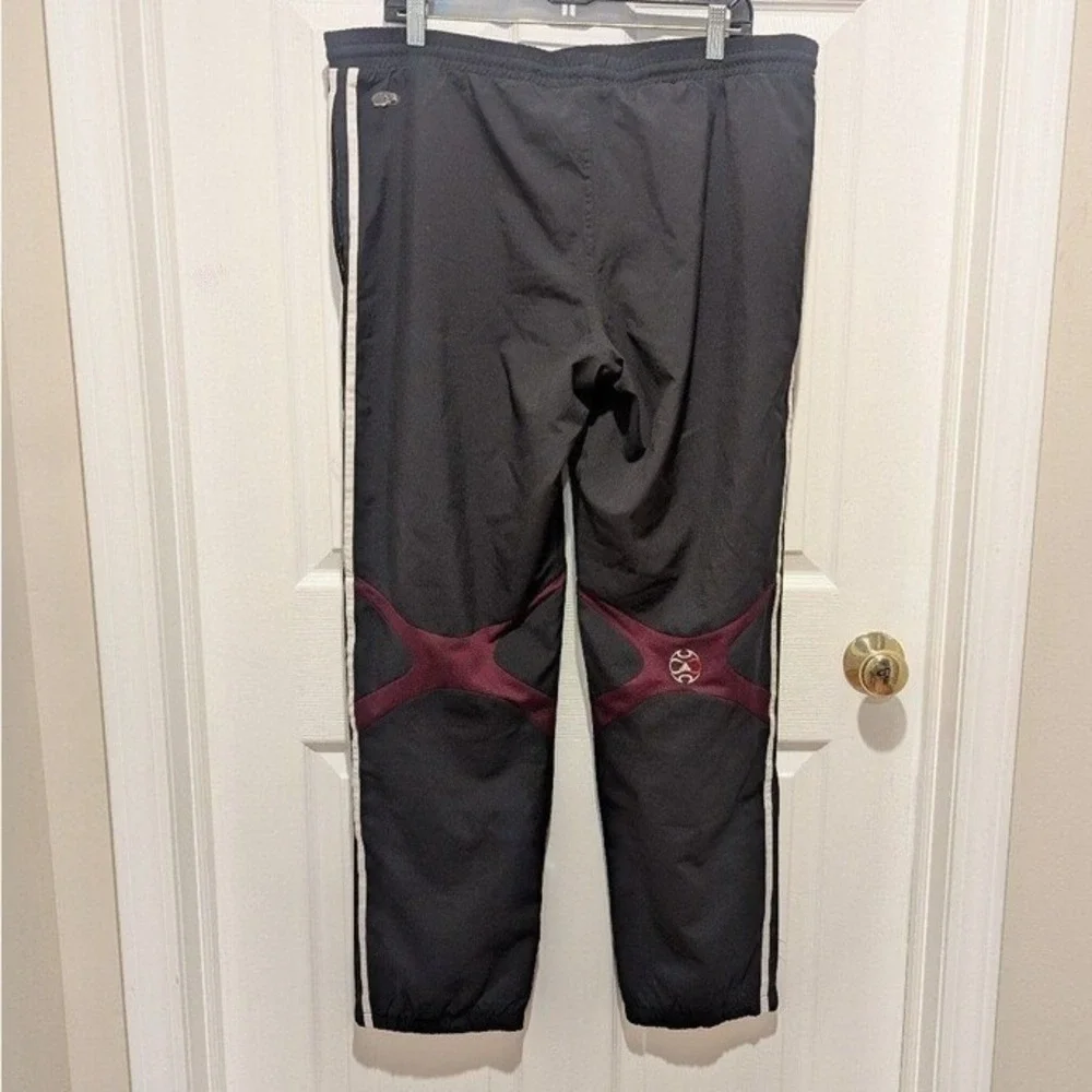 Vintage Y2K Adidas 3 Stripes with Track Pants Burgundy Panel Soccer‎ M
